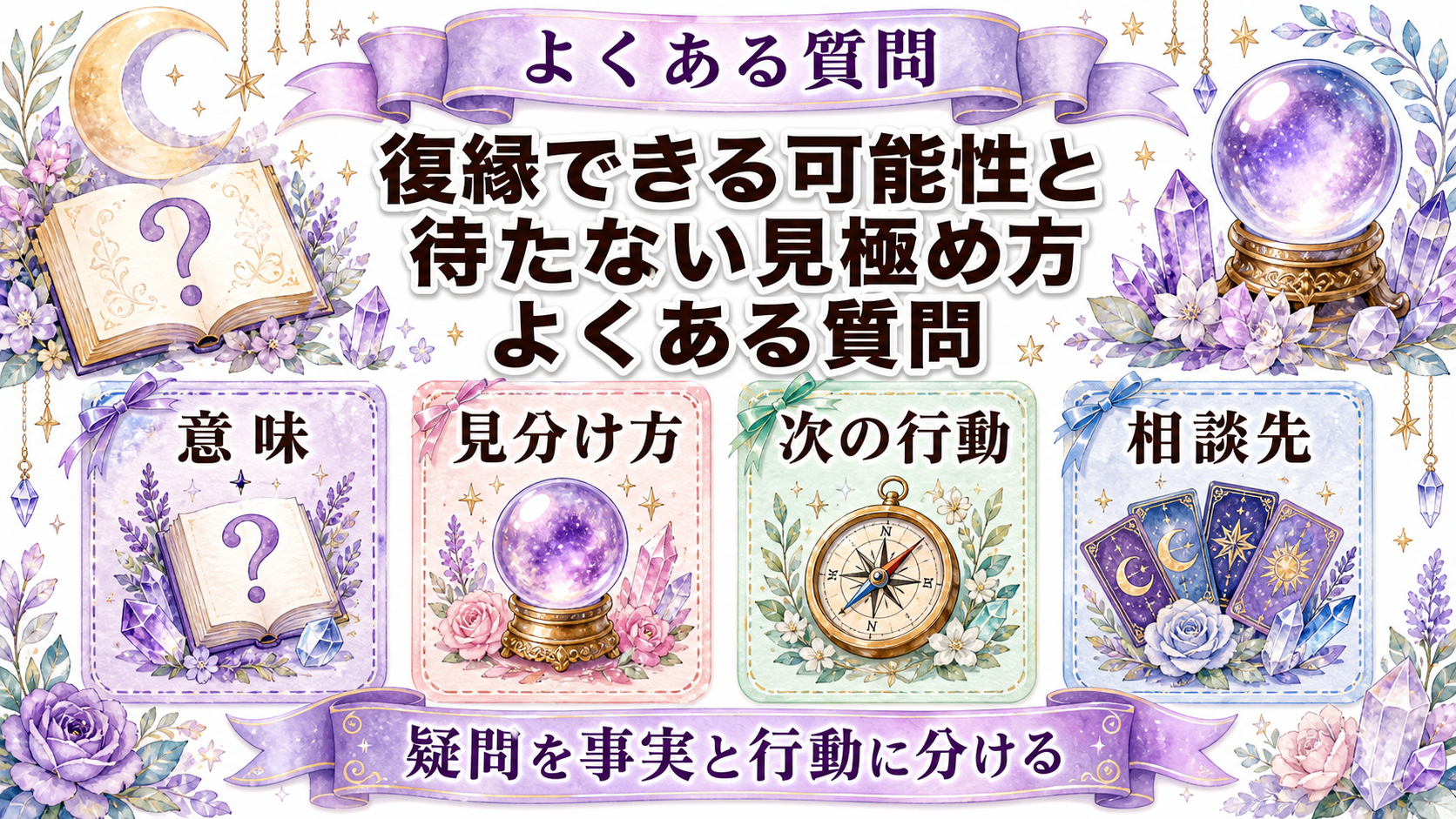 新しい彼女がいる元彼と復縁できる可能性は?邪魔をせず見極める占いの使い方 よくある質問