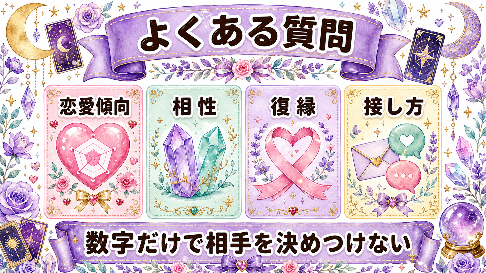 数秘3の恋愛傾向・相性・復縁・接し方のよくある質問