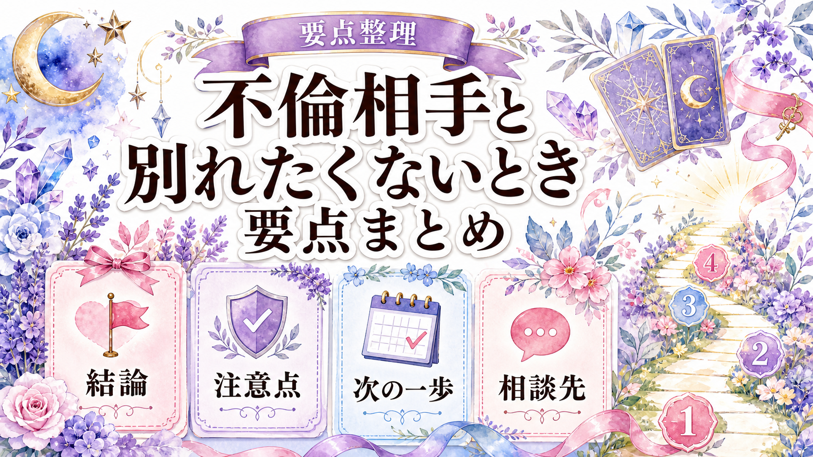 不倫相手と別れたくないときはどうする?現実的な選択と相談先 まとめ