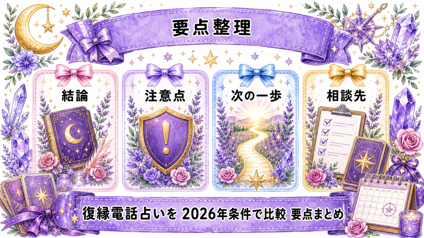 電話占いの復縁おすすめ2025情報を2026年最新条件で比較 まとめ