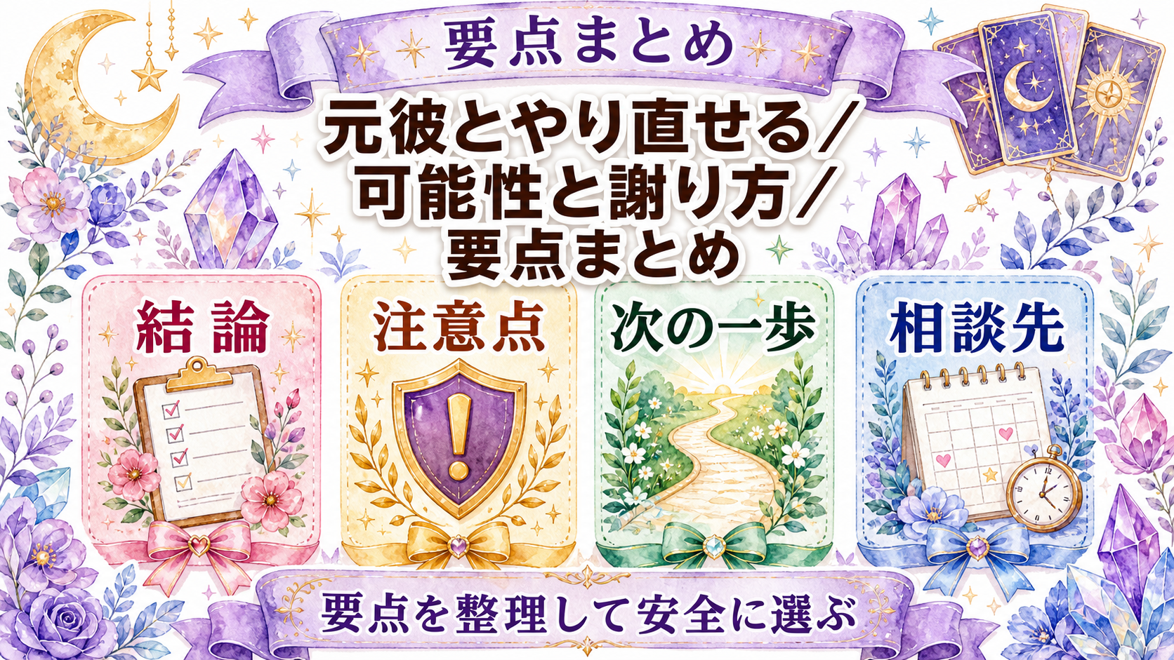 喧嘩別れした元彼と復縁できる可能性は?占い前にする謝罪と再発防止 まとめ