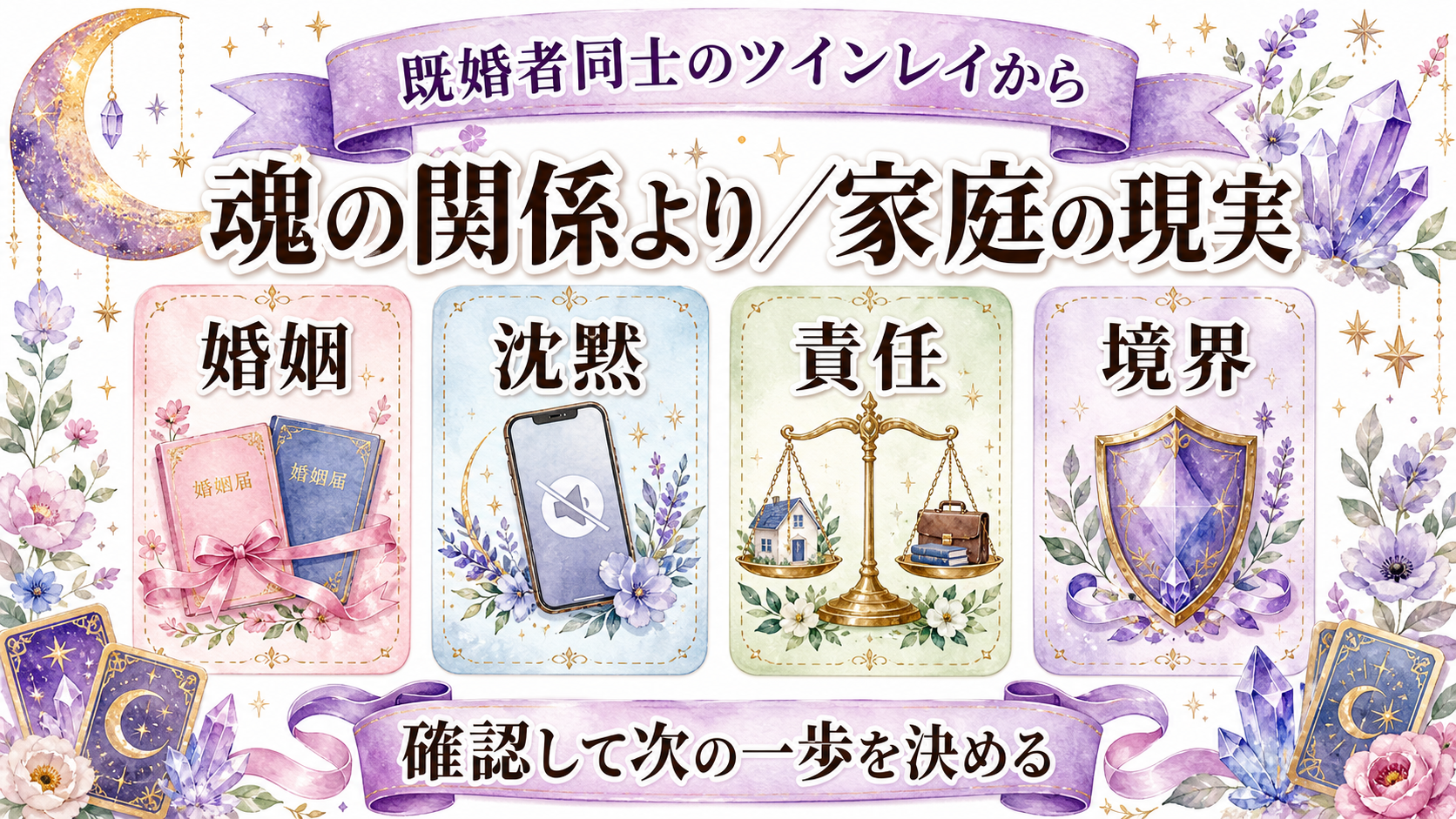 既婚者同士のツインレイから連絡がない意味は?家庭責任と沈黙を切り分ける 既婚者同士のツインレイから連絡がない意味