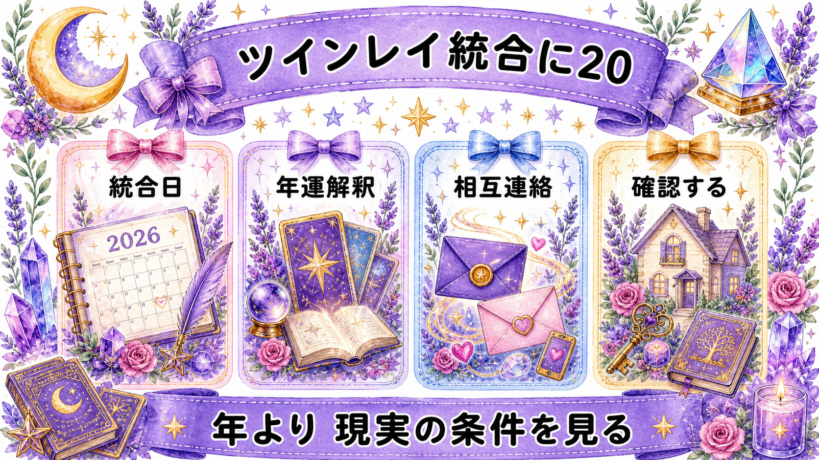 ツインレイ統合を2026年にどう読む？年運・サイン・現実確認 ツインレイ統合に2026年共通の日付はない