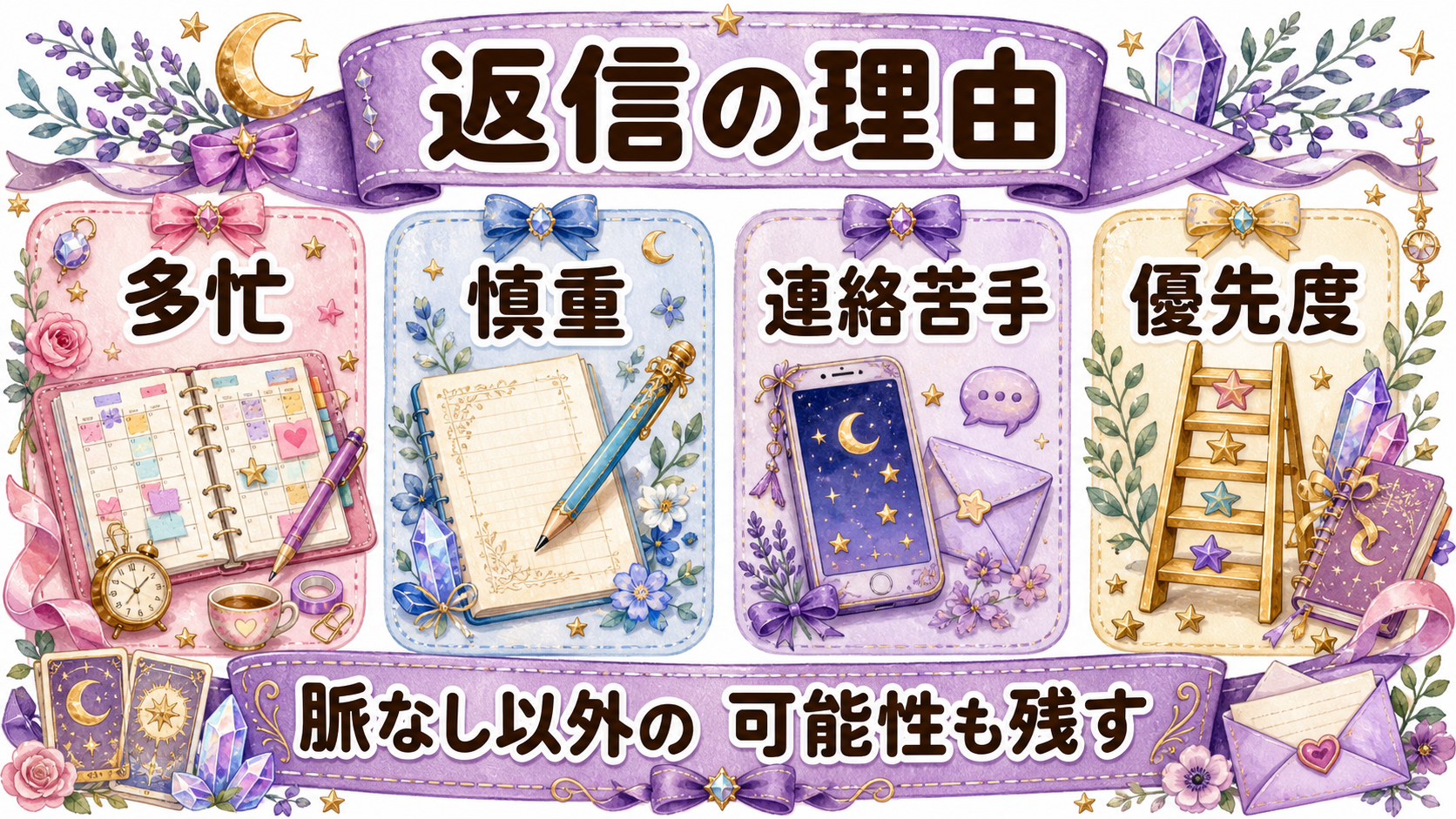 好きな人のLINE返信が急に遅い理由は?脈あり・脈なしの見分け方と占い 好きな人のLINE返信が遅くなる理由