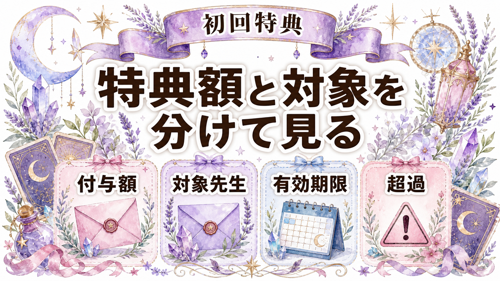 電話占いカリス・ピュアリ・ウィルを比較｜料金・初回特典・向く人 カリス・ピュアリ・ウィルの初回特典