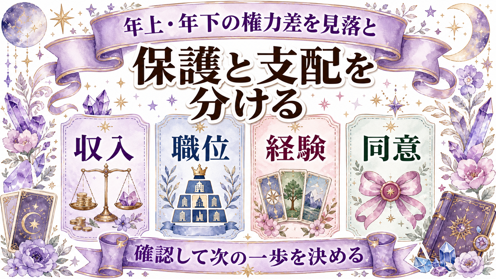 年の差ツインレイから連絡がない意味は?年齢より生活段階と対等さを見る 年上・年下の権力差を見落とさない