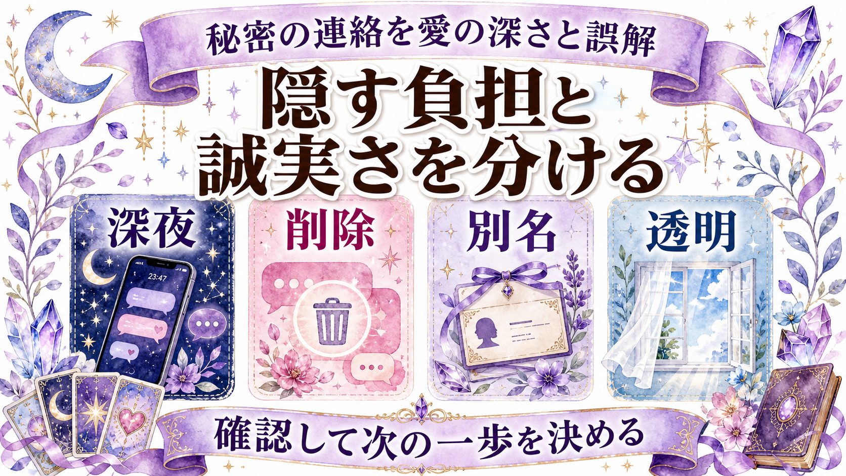 既婚者同士のツインレイから連絡がない意味は?家庭責任と沈黙を切り分ける 秘密の連絡を愛の深さと誤解しない