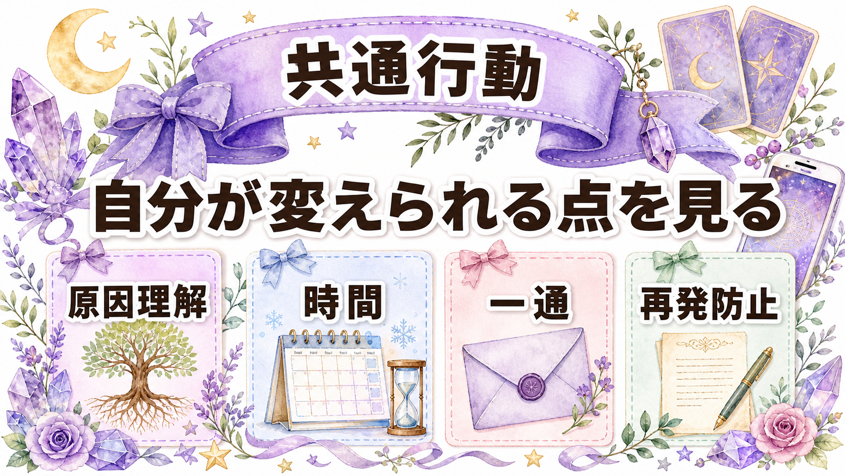 電話占いで復縁成功した体験談の読み方｜再構成例と行動の共通点 復縁成功体験談に見られる行動の共通点