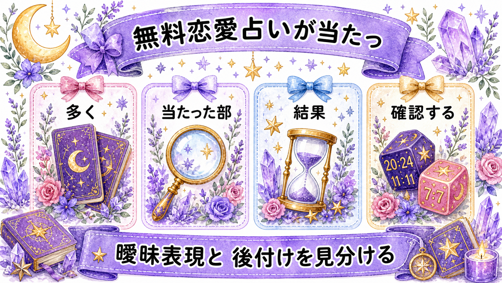 無料恋愛占いで当たるサイトは？登録前の安全確認と使い分け 無料恋愛占いが当たったと感じる仕組みを知る