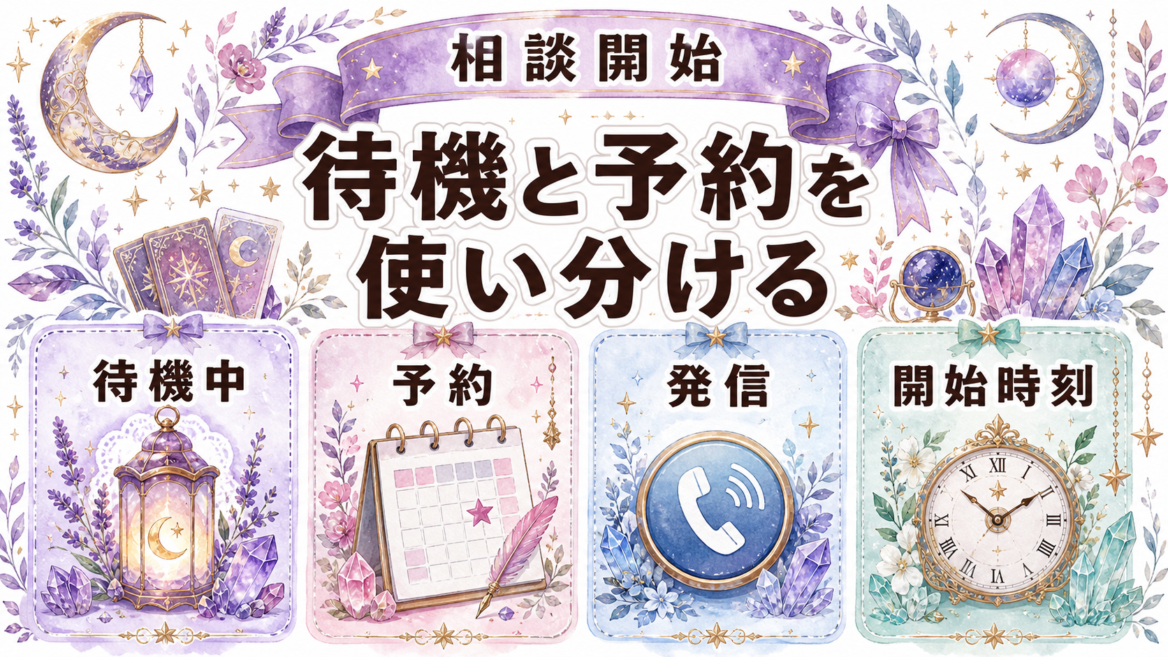電話占いの登録方法は簡単?会員登録から鑑定・支払いまでの手順 電話鑑定を始めるまでの流れ