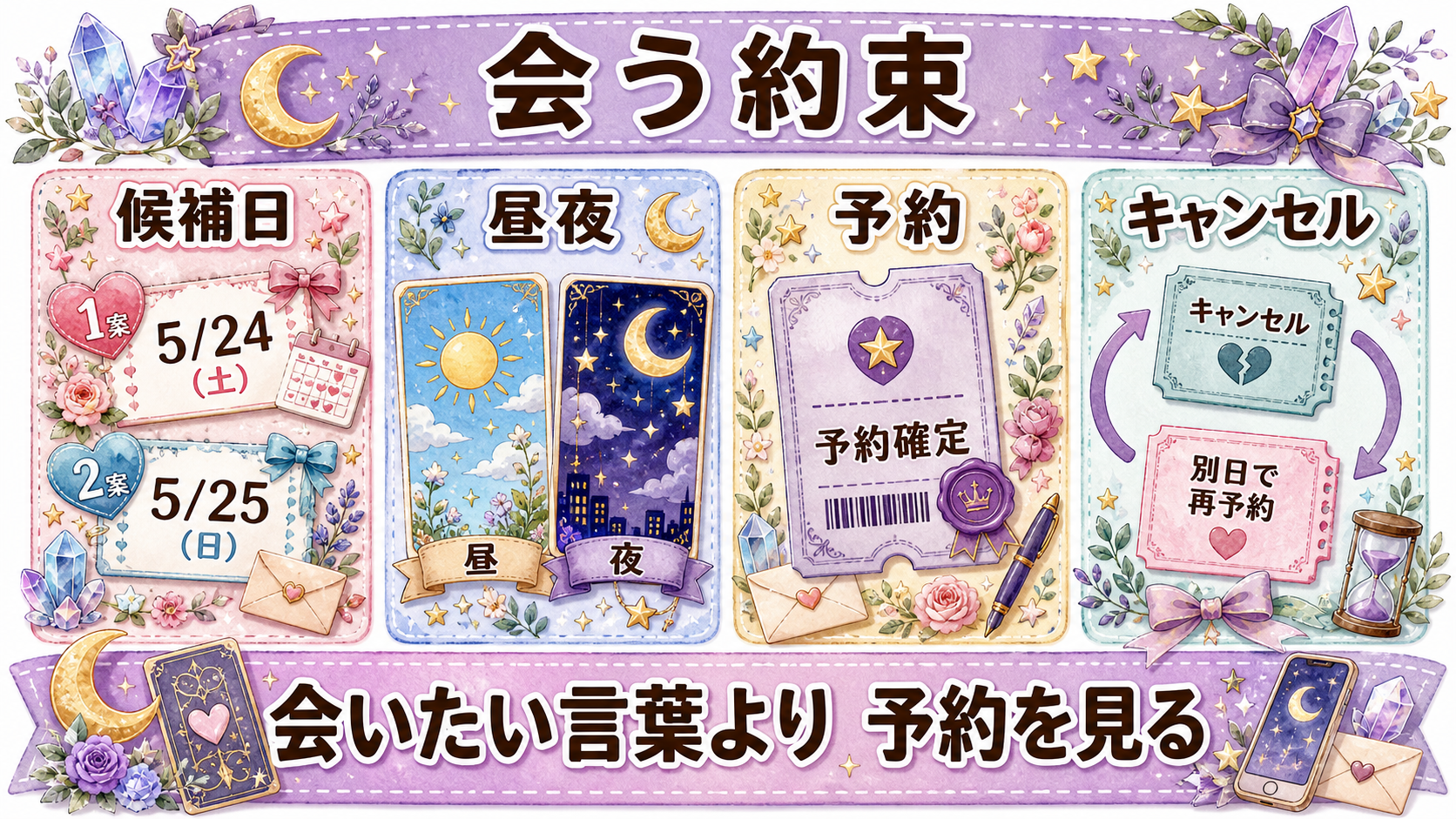 曖昧な関係の相手の返信が急に遅い理由は?本気度の見分け方と占い 会う約束を先延ばしにする曖昧な相手