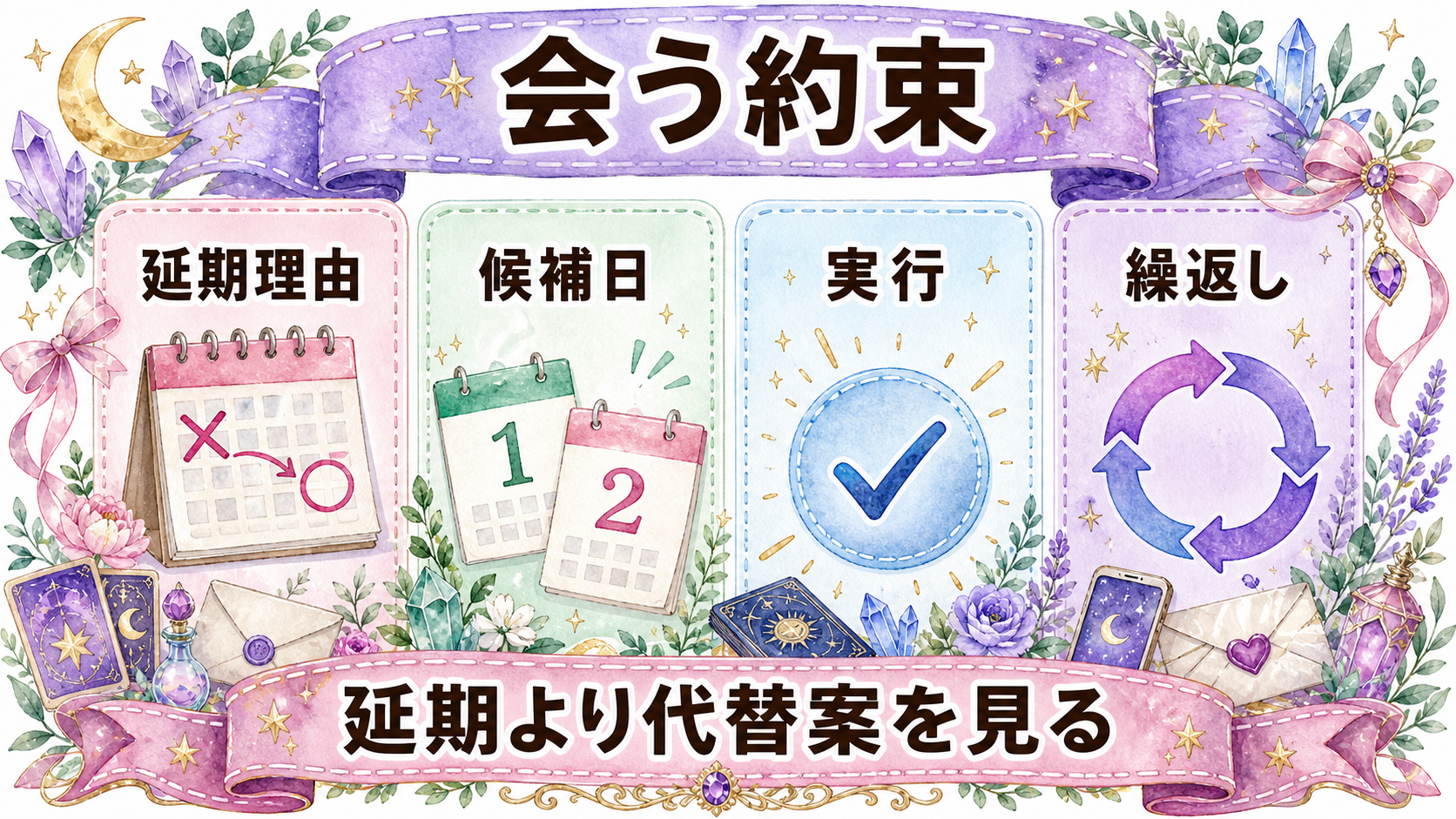 彼氏のLINE返信が急に遅いのはなぜ?気持ちの見分け方と占いで聞く質問 会う約束を先延ばしにする彼氏は脈なし?
