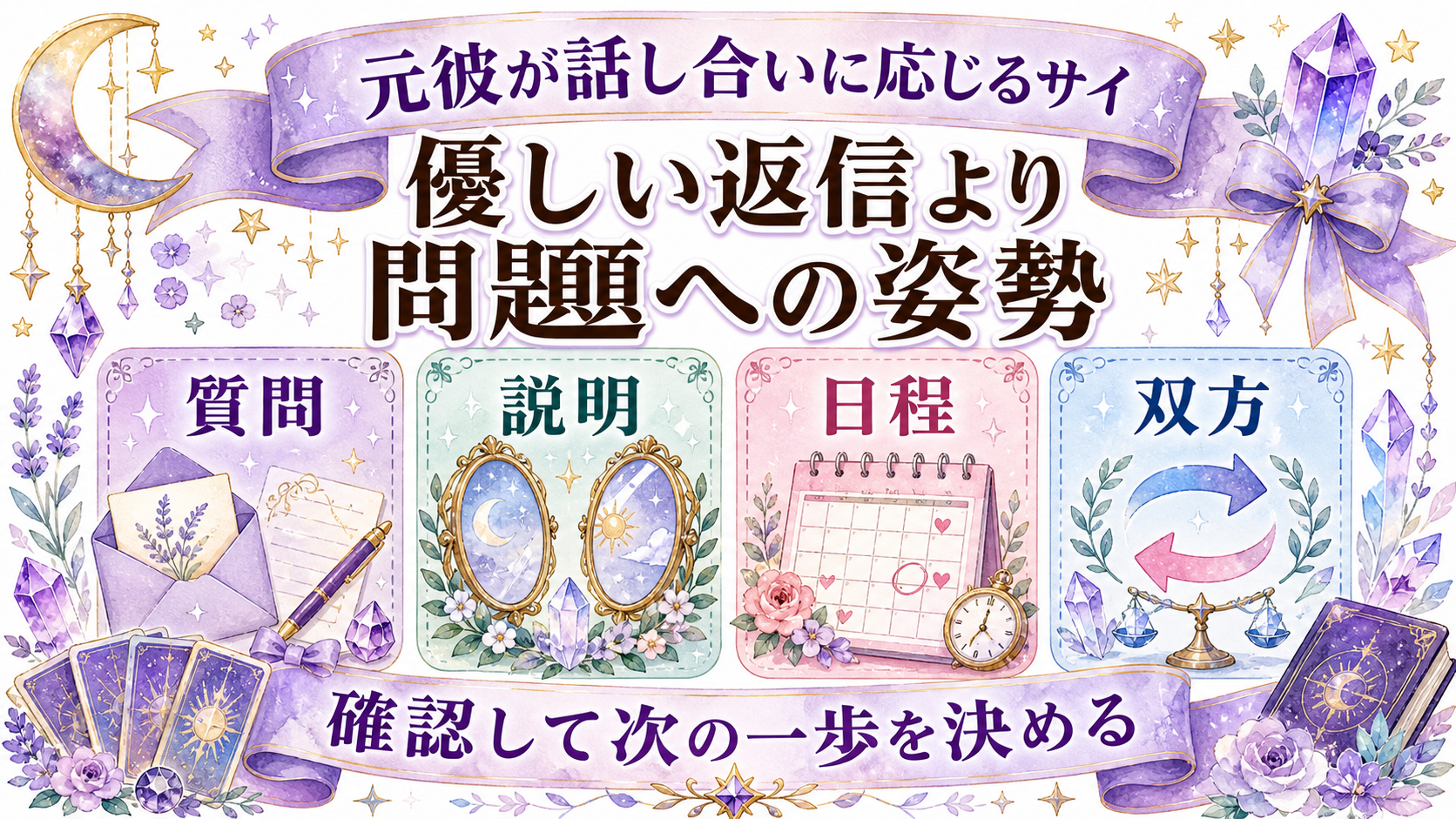 喧嘩別れした元彼と復縁できる可能性は?占い前にする謝罪と再発防止 元彼が話し合いに応じるサイン