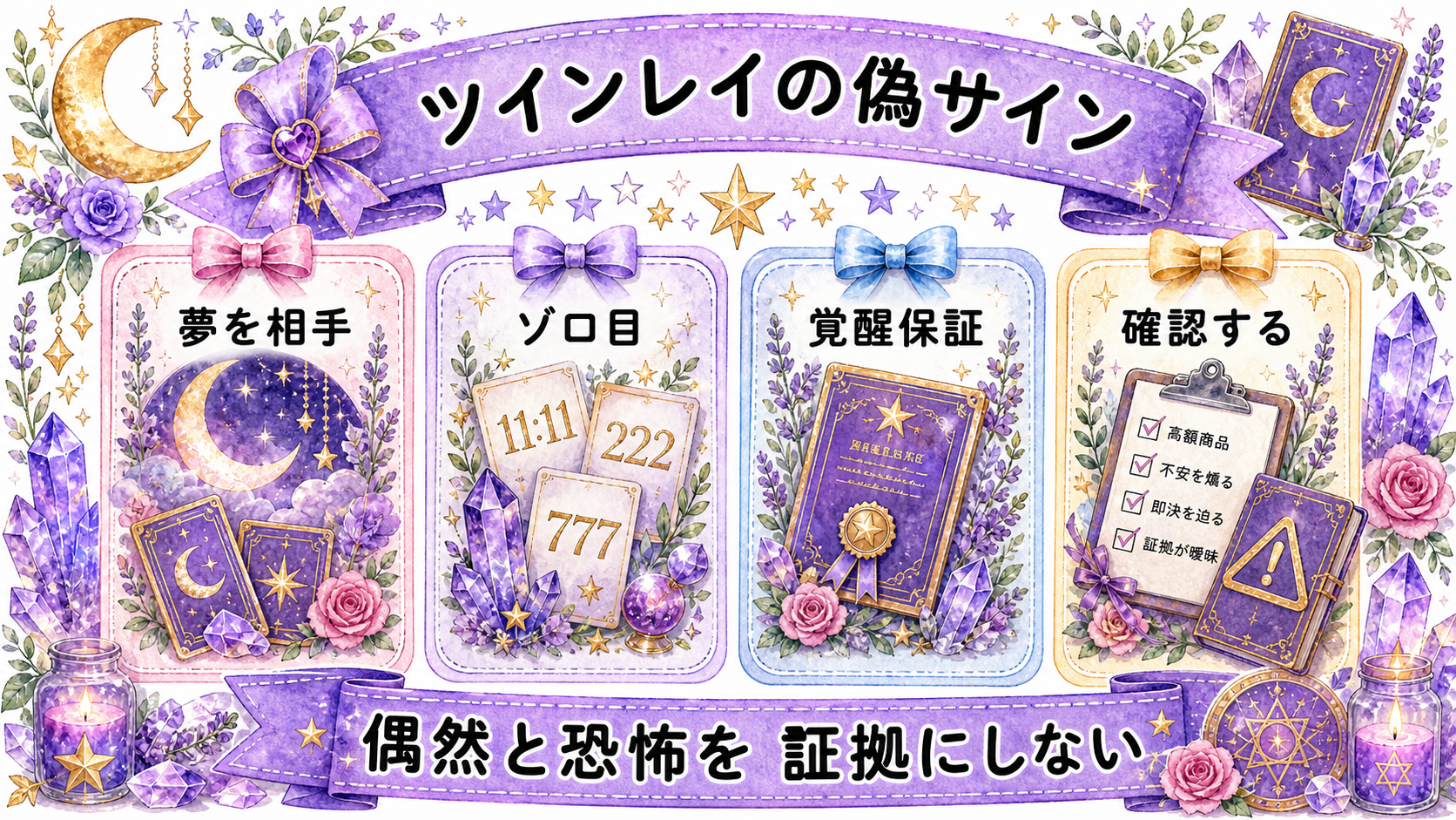 ツインレイ完全解説|特徴・サイレント期間・統合を現実的に読む ツインレイの偽サインと危険な思い込み