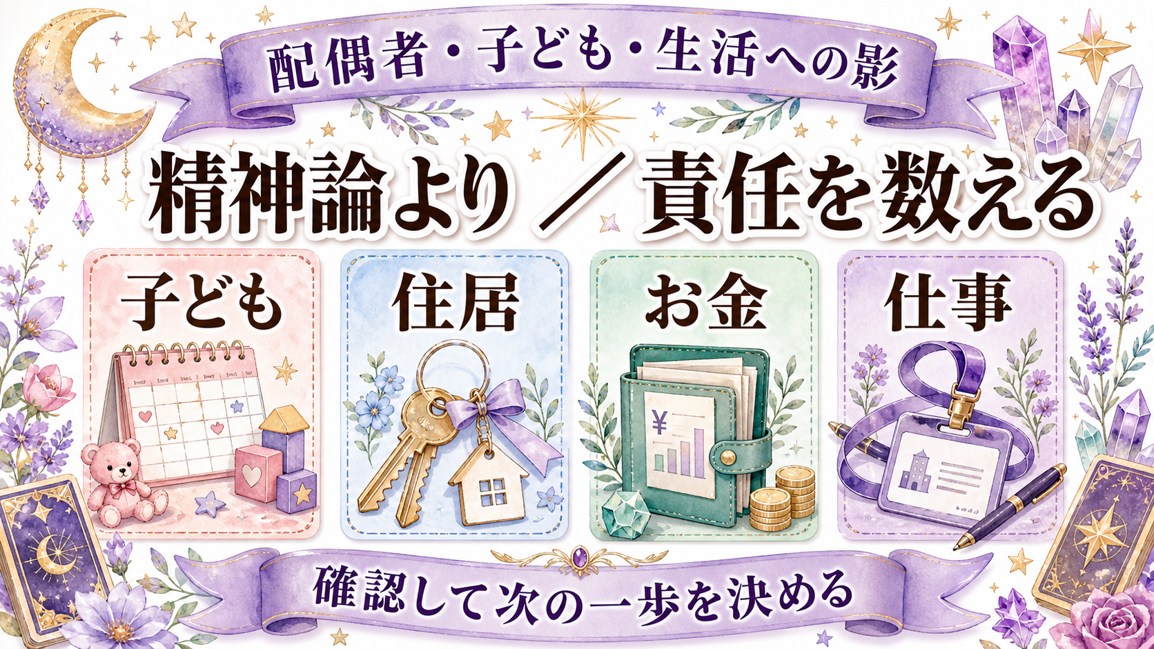 既婚者同士のツインレイから連絡がない意味は?家庭責任と沈黙を切り分ける 配偶者・子ども・生活への影響を見る