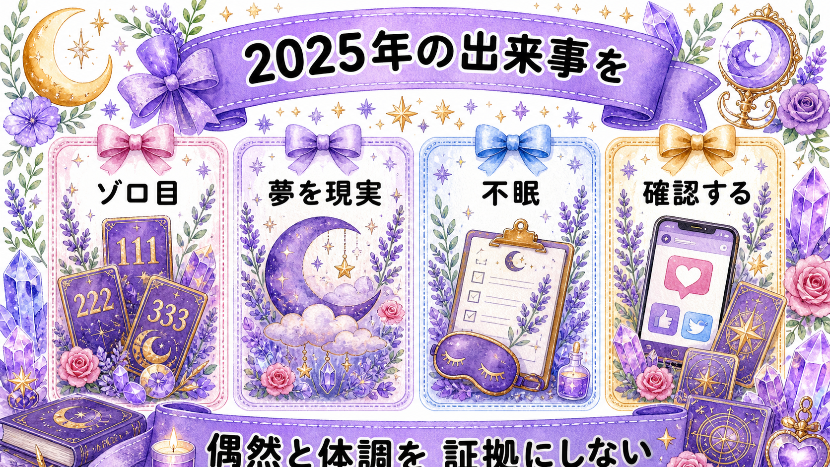 ツインレイの2025年傾向を振り返る｜2026年に生かす現実的な読み方 2025年の出来事をツインレイ傾向と誤読する例