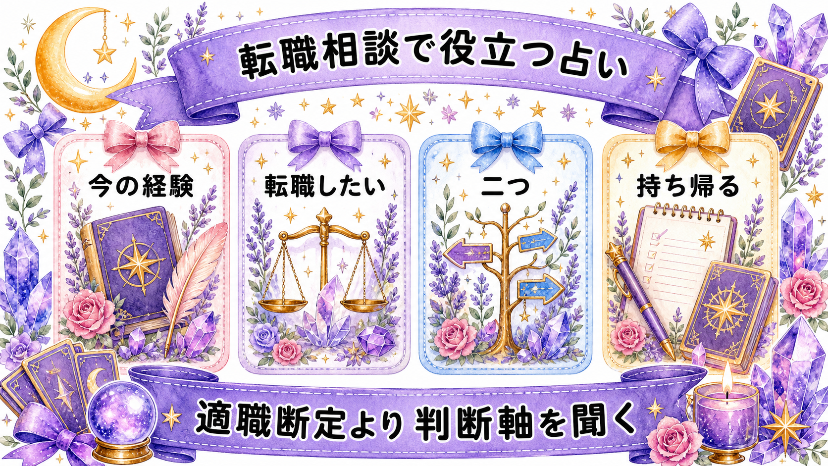 占いで転職成功した体験談の読み方|再構成例と現実の判断軸 転職相談で役立つ占いの質問例