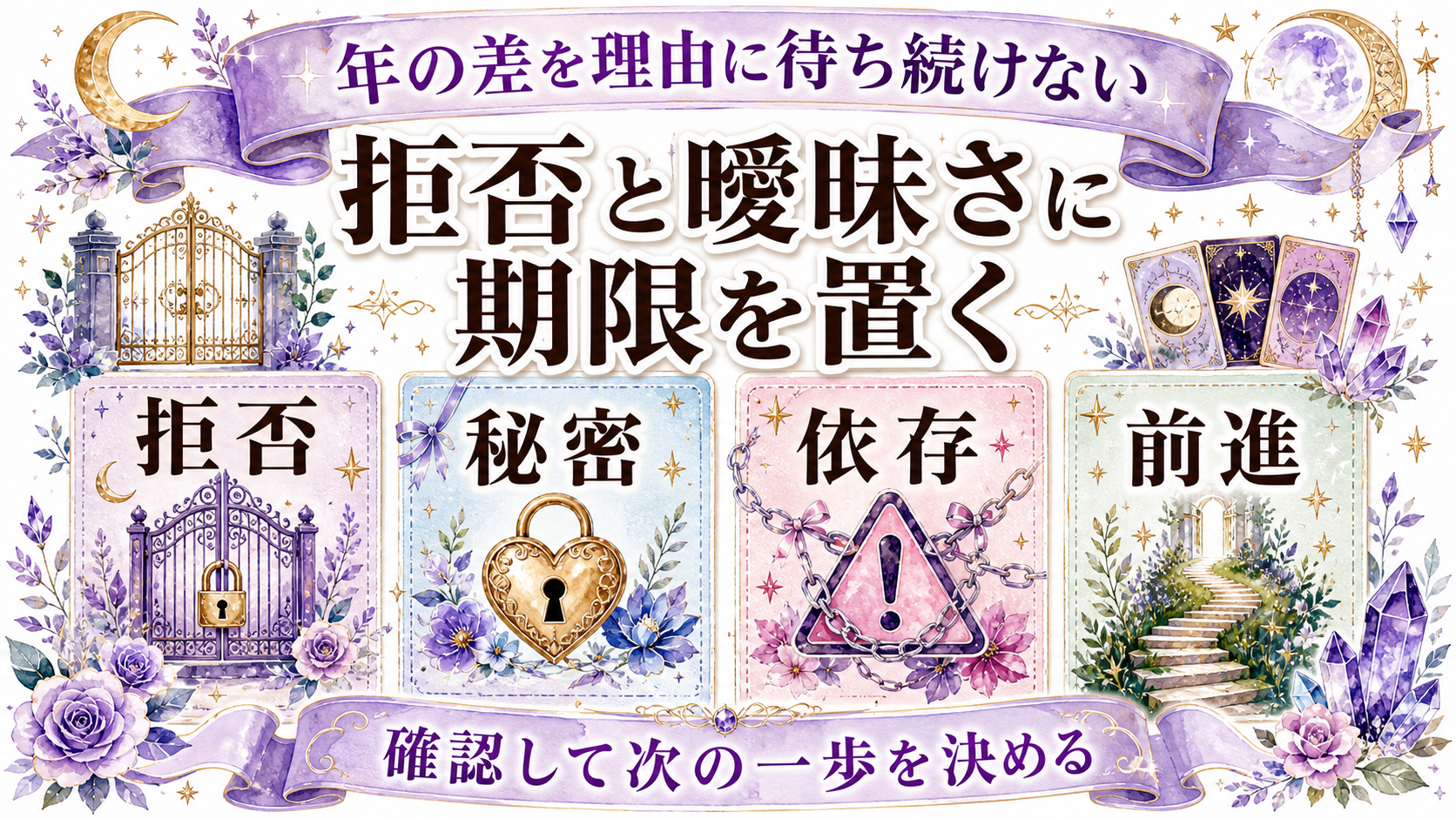 年の差ツインレイから連絡がない意味は?年齢より生活段階と対等さを見る 年の差を理由に待ち続けない条件