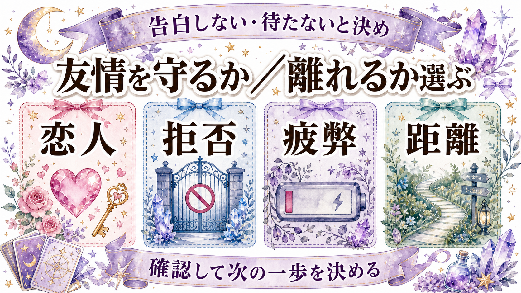 友達に戻った元彼と復縁できる可能性は?都合のいい関係を避ける占いの見方 告白しない・待たないと決める条件