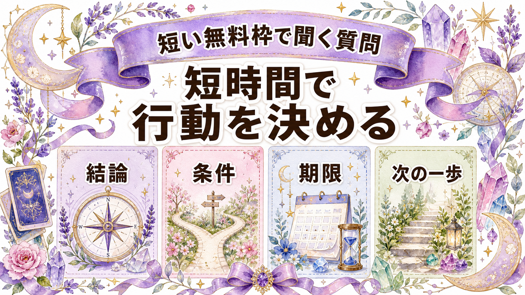 電話占いを無料で長く使えるサービスは?特典時間と超過条件を比較 短い無料枠で聞く質問例