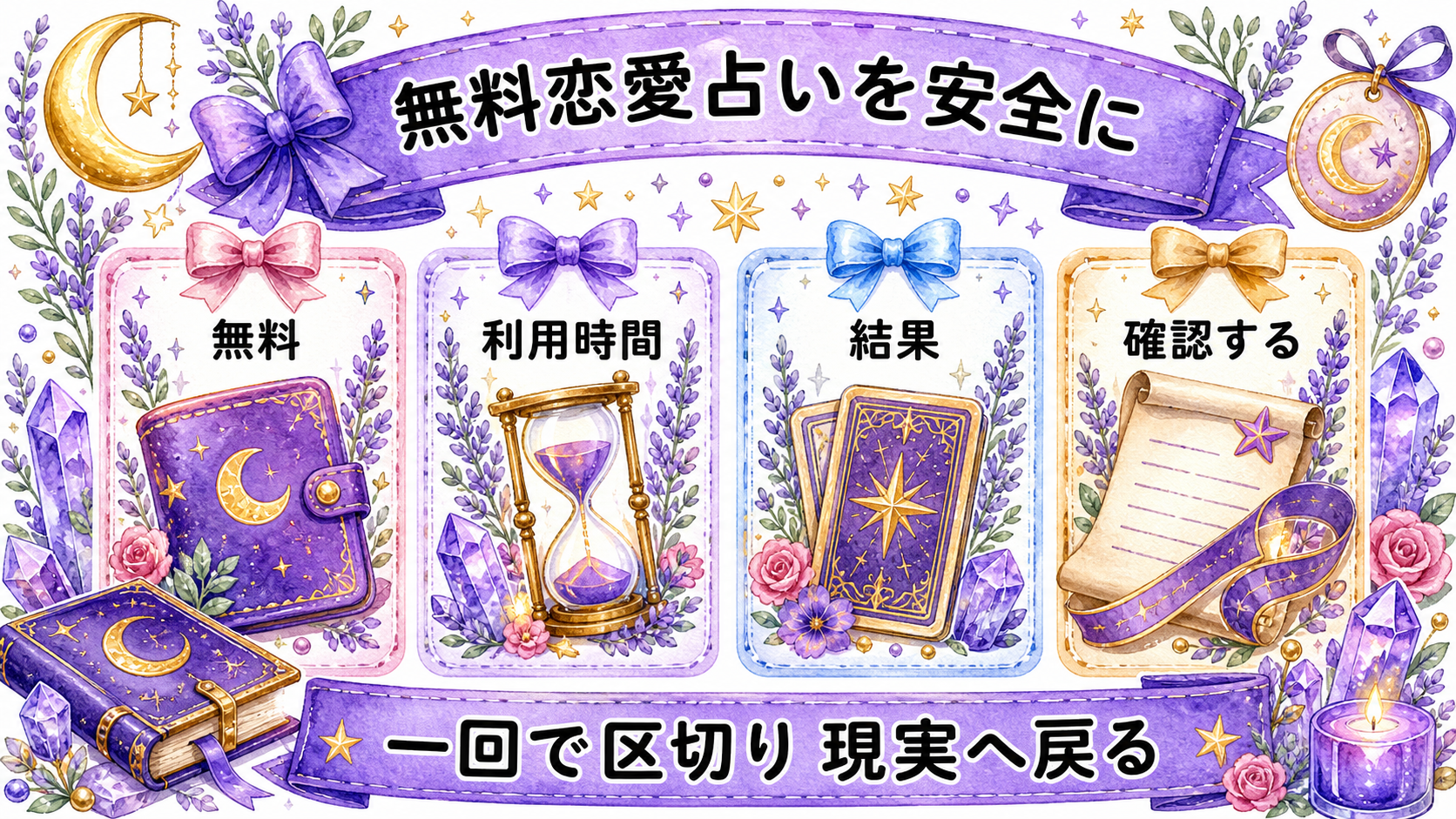 無料恋愛占いで当たるサイトは？登録前の安全確認と使い分け 無料恋愛占いを安全に終える使い方