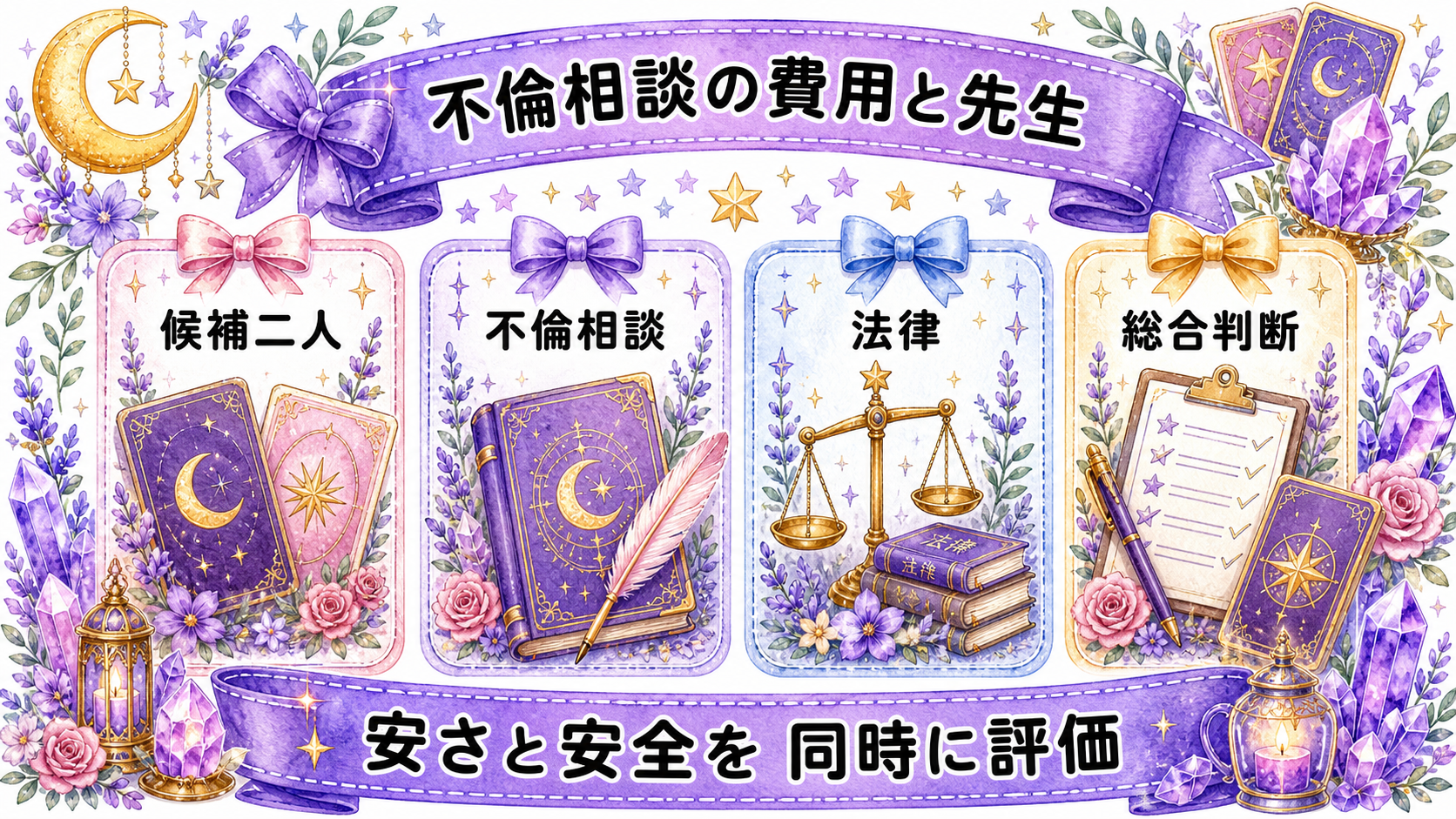 電話占いの不倫相談費用はいくら?10分・20分・30分の相場と節約 不倫相談の費用と先生を同じ表で比較する