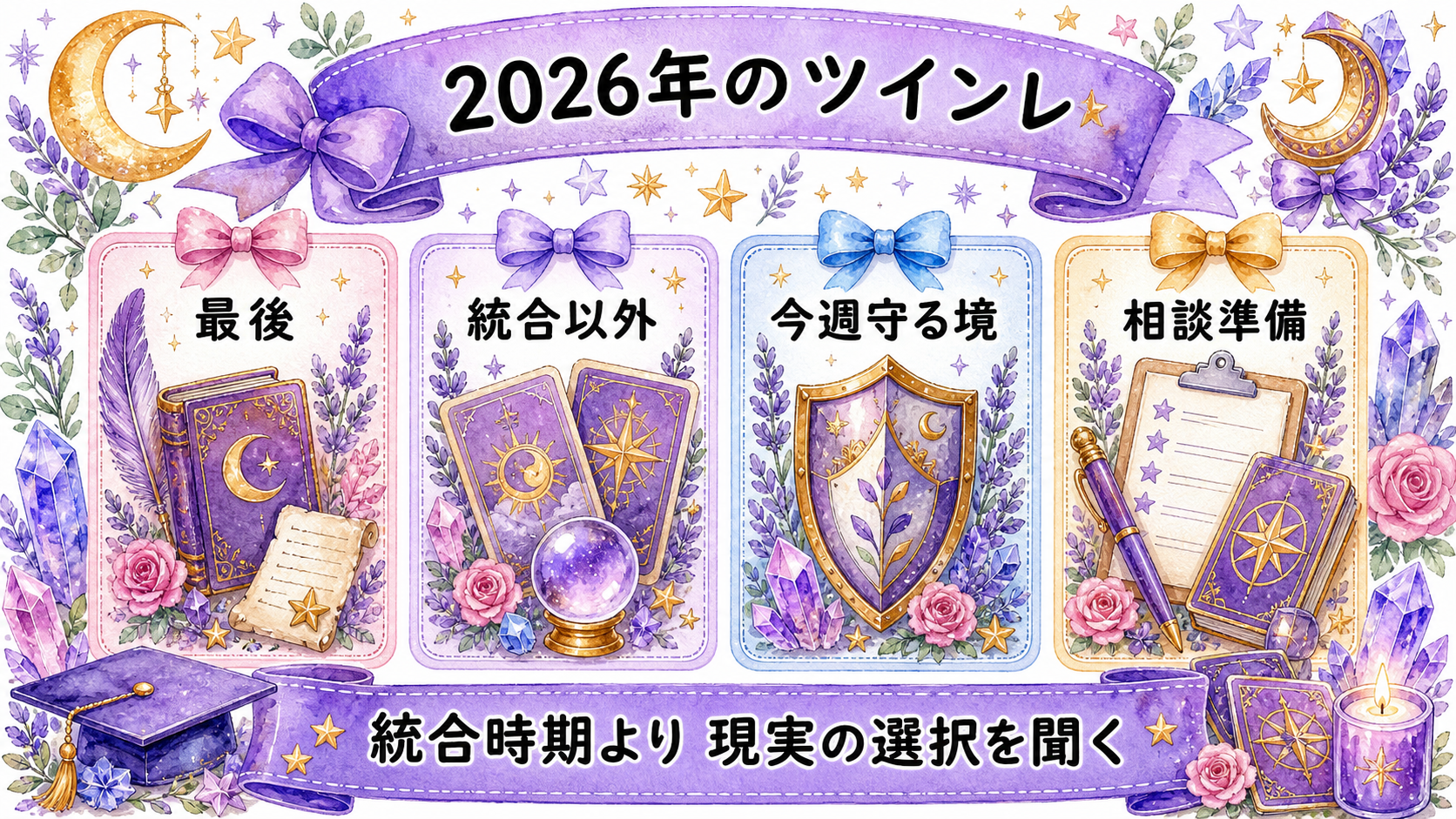 ツインレイ統合を2026年にどう読む？年運・サイン・現実確認 2026年のツインレイ統合を占いで聞く質問
