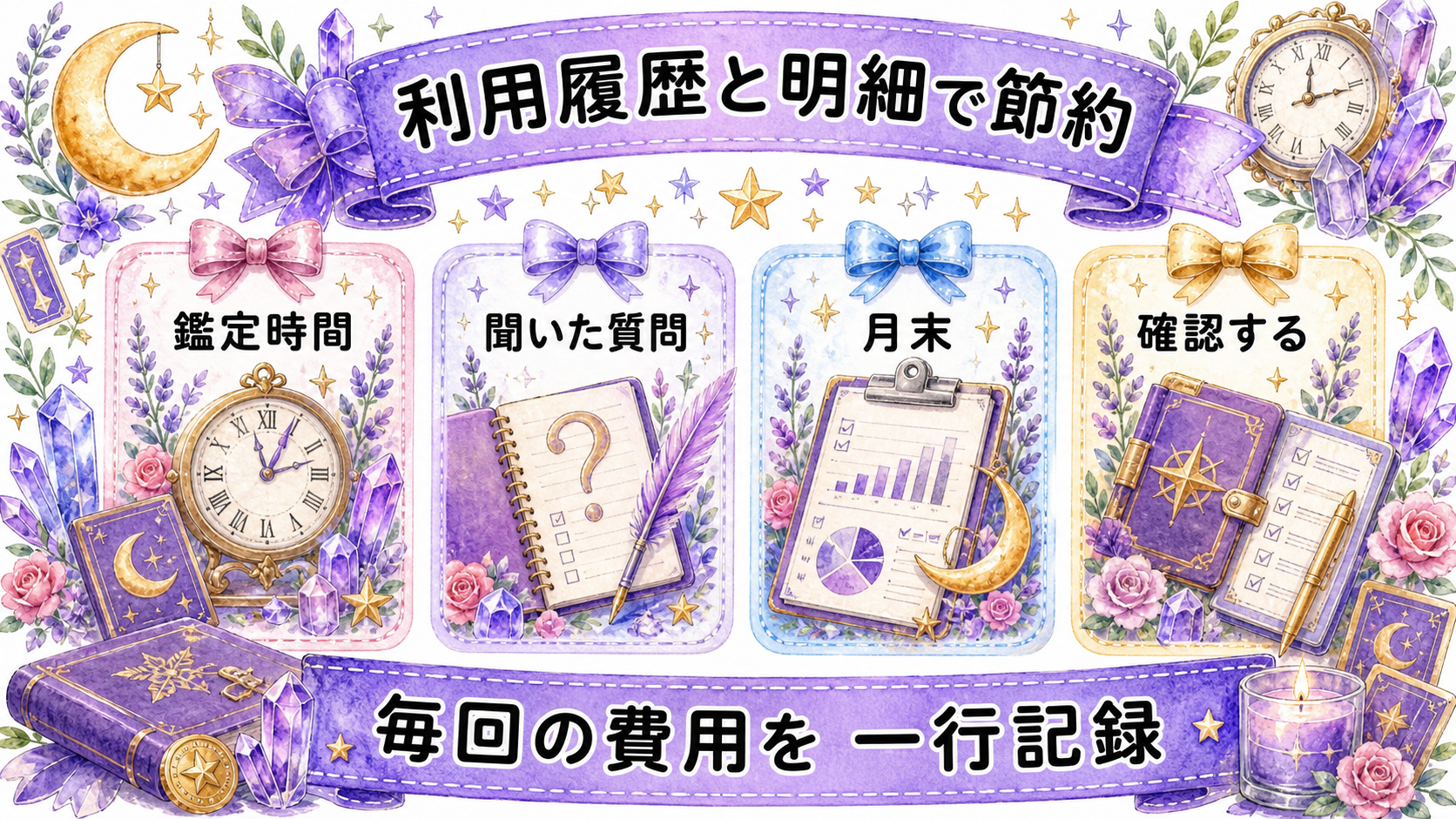 電話占いを安く使う方法|料金を節約する10分準備と予算管理 利用履歴と明細で節約を続ける